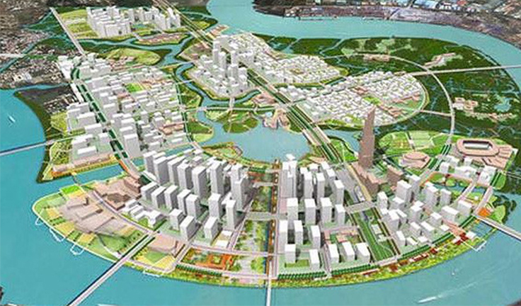 The Thu Thiem new urban area becomes the financial centre to attract investment flows