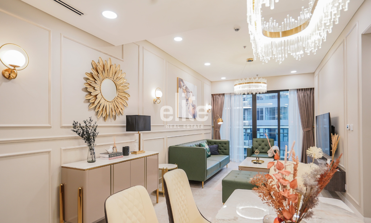 THE RIVER - Cho thuê căn hộ 3 phòng ngủ đầy đủ nội thất có tầm nhìn nội khu, Nhà đẹp với nội thất chất lượng cao