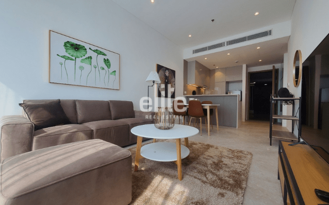 THE RIVER - FULLY FURNISHED 1-bedroom apartment for rent on high floor and Sai Gon river view